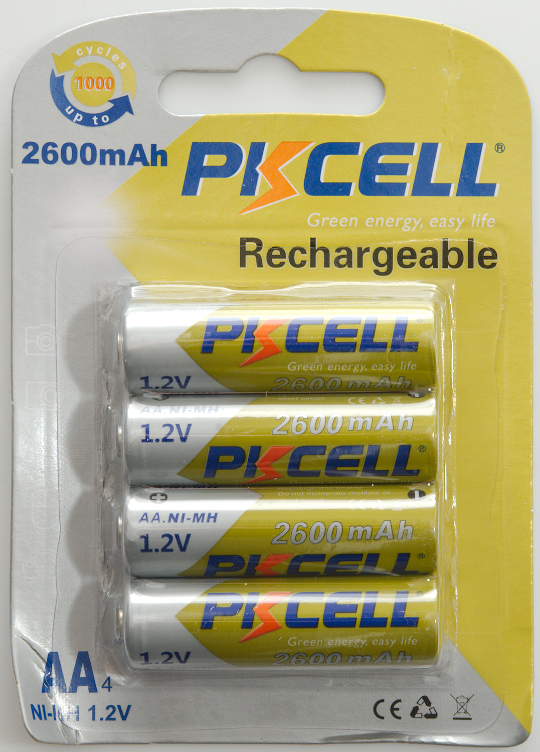 Test Of PKCell AA 2600mAh (Green-silver)